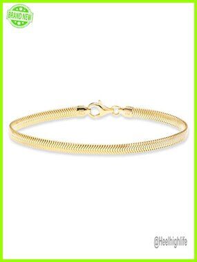 Italian 925 Sterling Silver Snake Chain Bracelet Unisex Gift